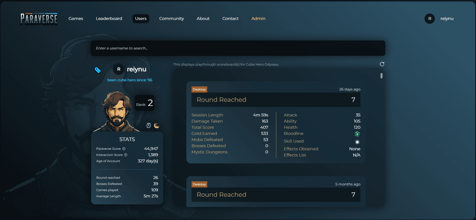 User profile
