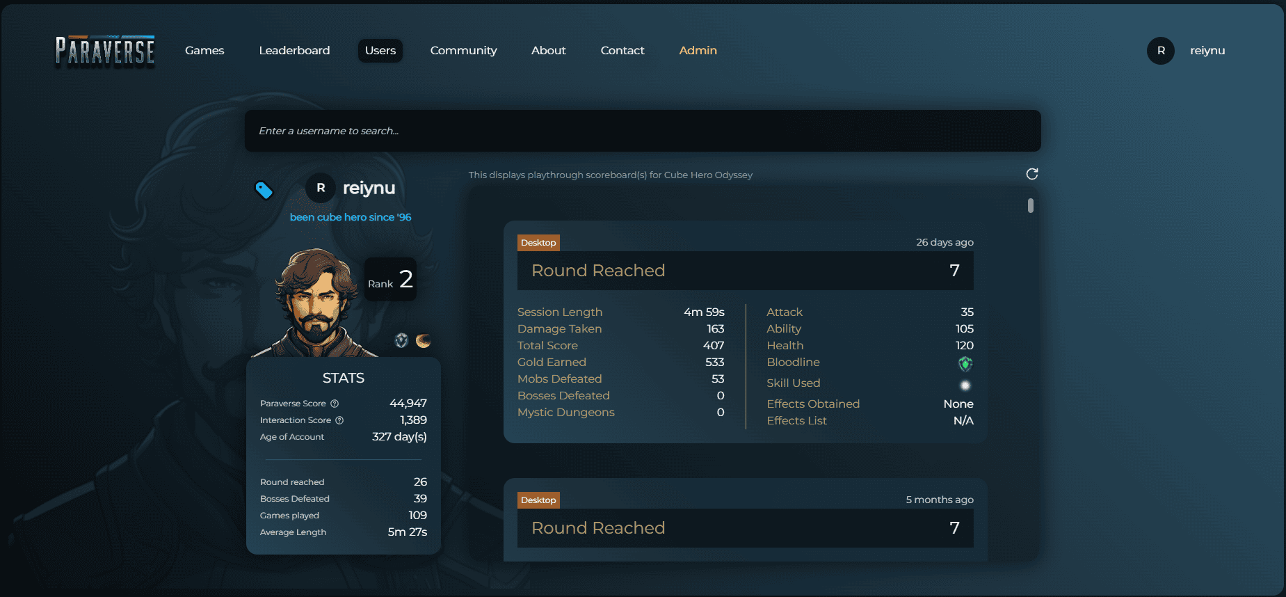 Picture of user profile