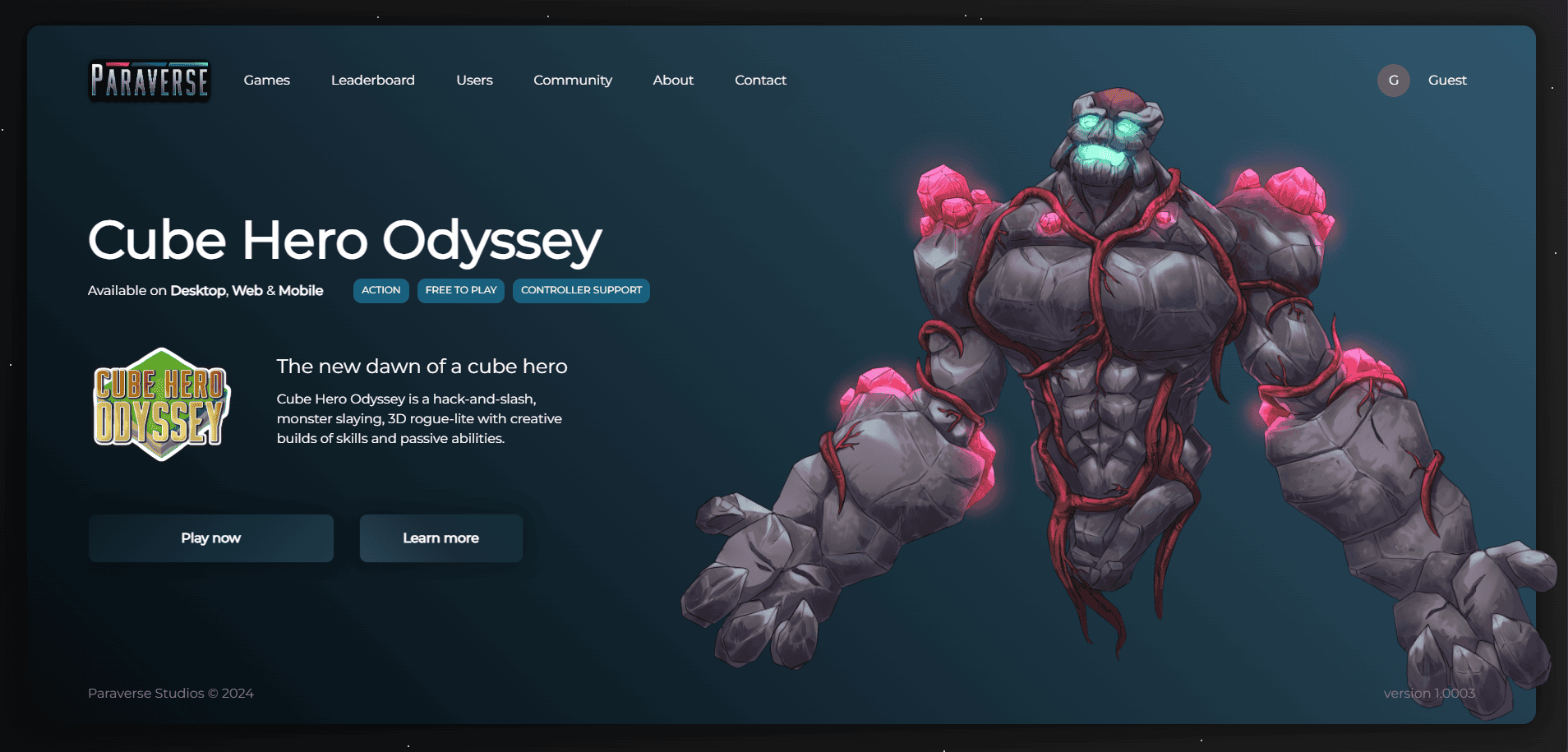 Picture of home page